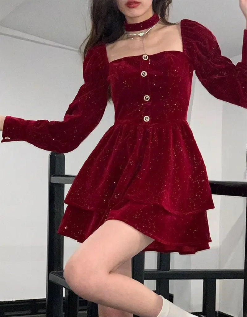 Deana Velvet Dress