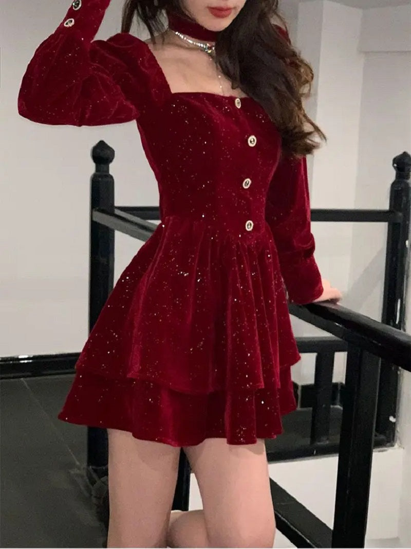 Deana Velvet Dress