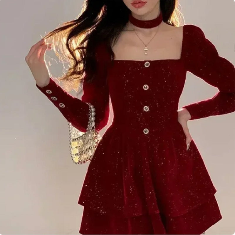 Deana Velvet Dress