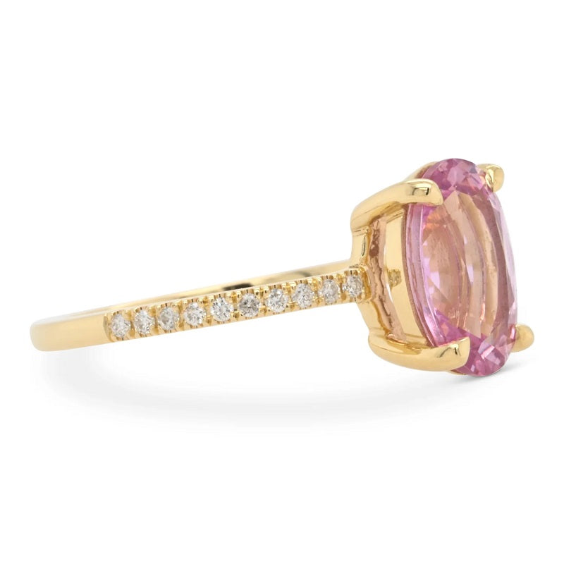 Grace Oval Pink Ring