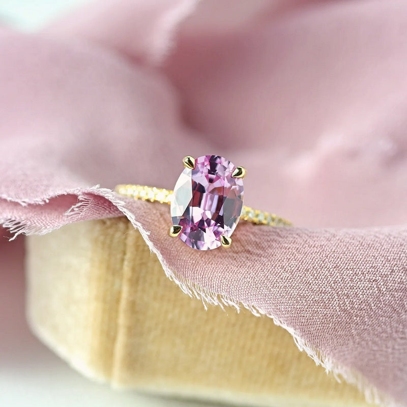 Grace Oval Pink Ring