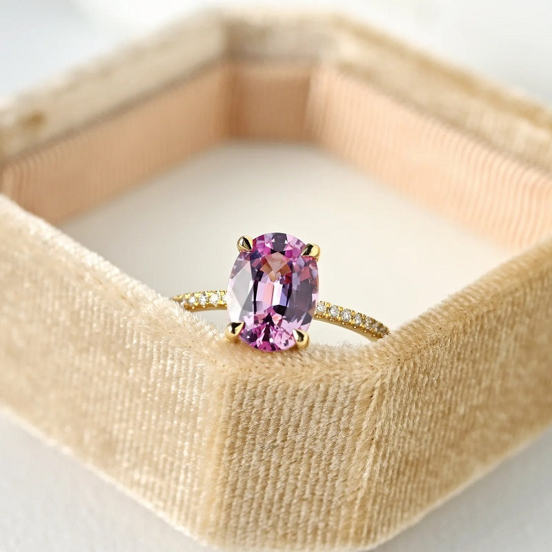 Grace Oval Pink Ring