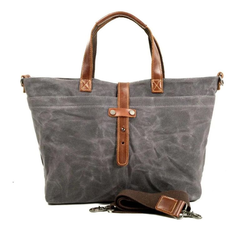 Kennedy leather canvas bag