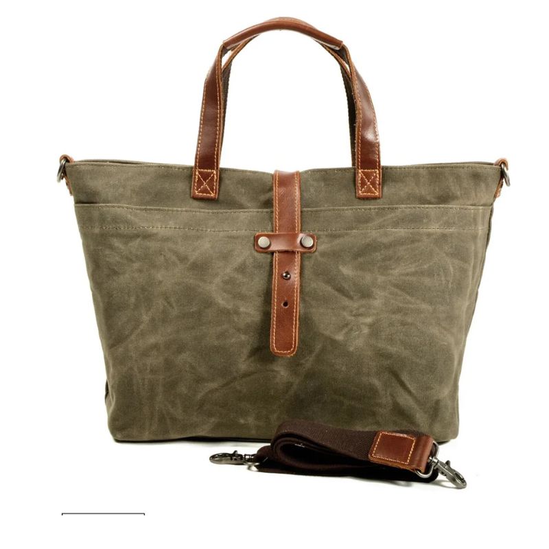 Kennedy leather canvas bag