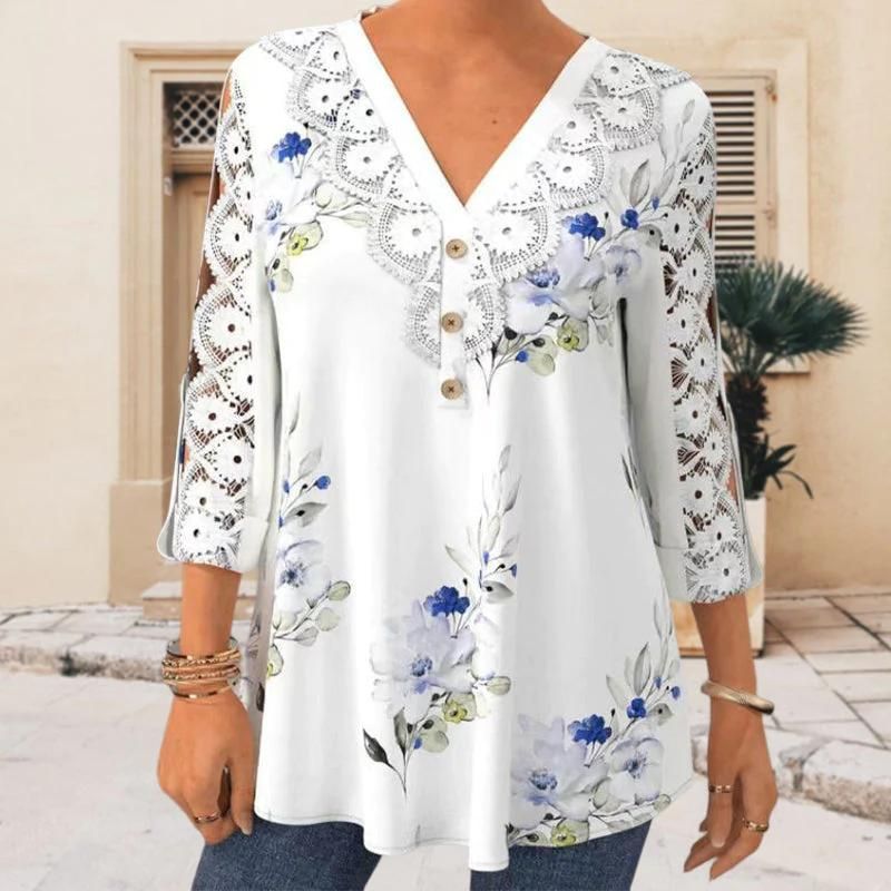 Chinny Sleeve Lace Blouse