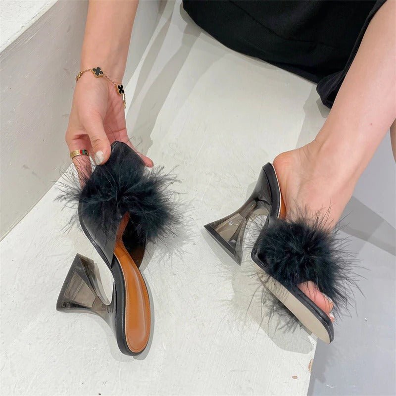 Cindy Fur Sandals