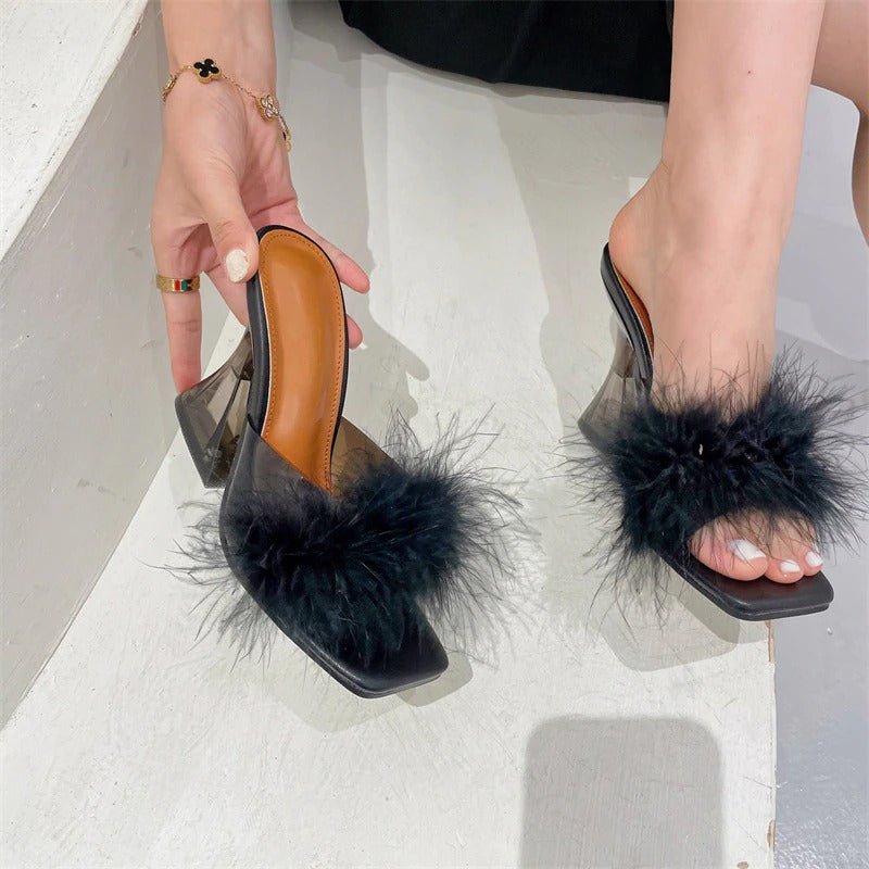 Cindy Fur Sandals