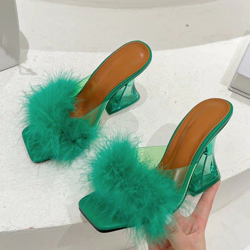 Cindy Fur Sandals