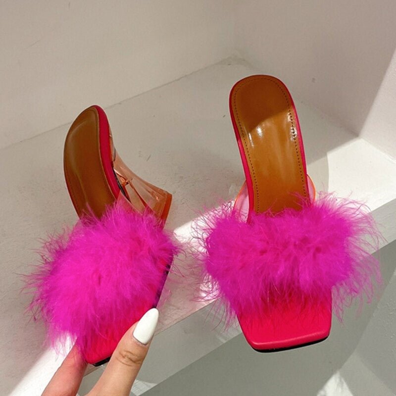 Cindy Fur Sandals