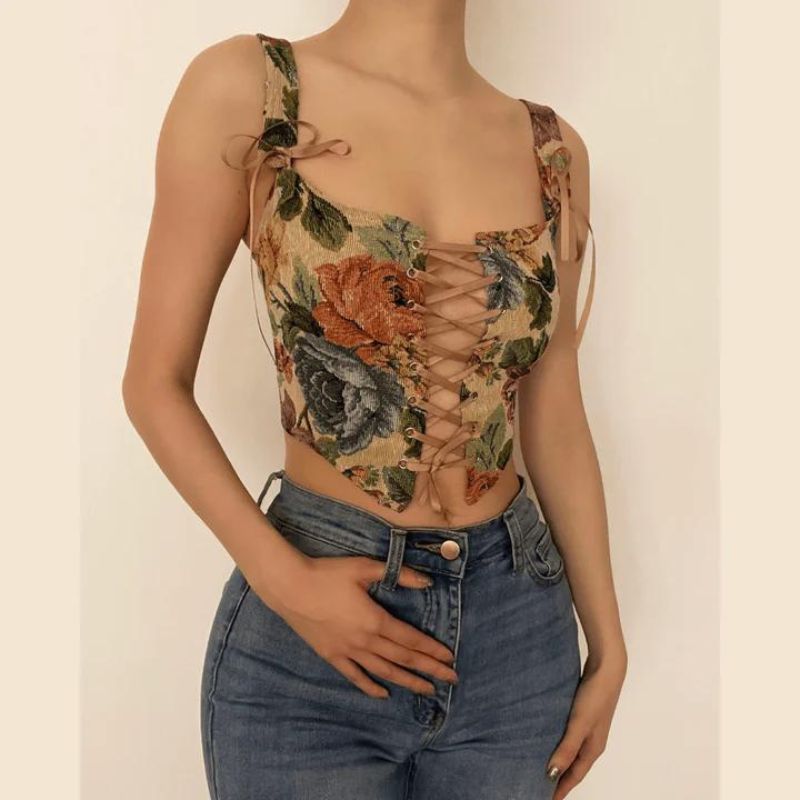 Eliza Print Crop Top