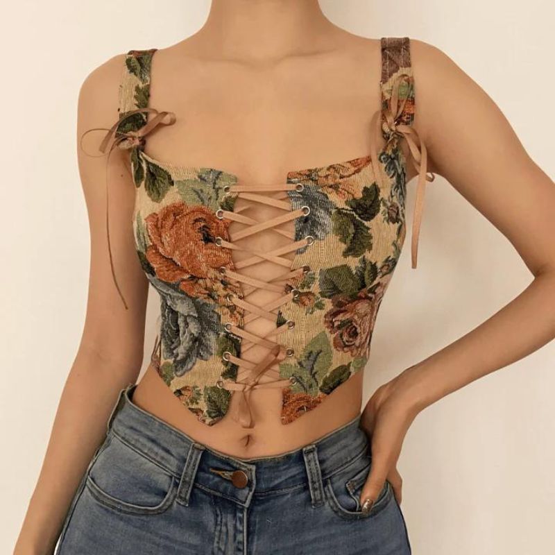 Eliza Print Crop Top