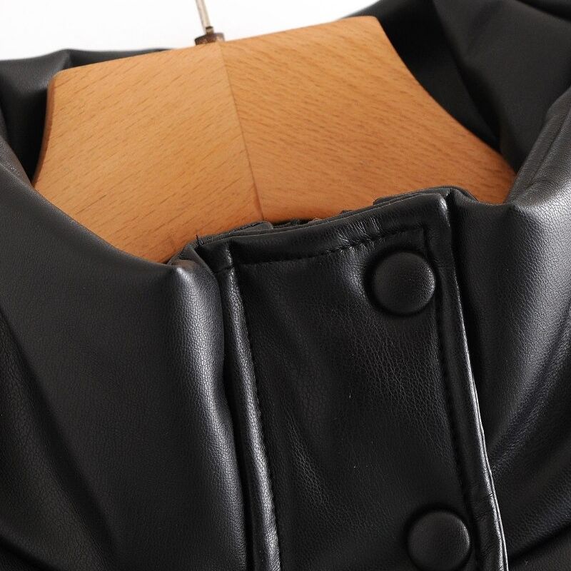 Jennie Leather Coat