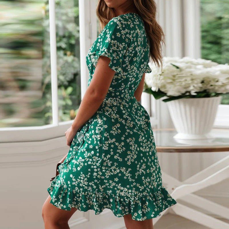 Karen Floral Wrap Dress