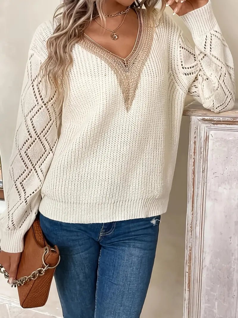 Khea V Neck Knitted Sweater