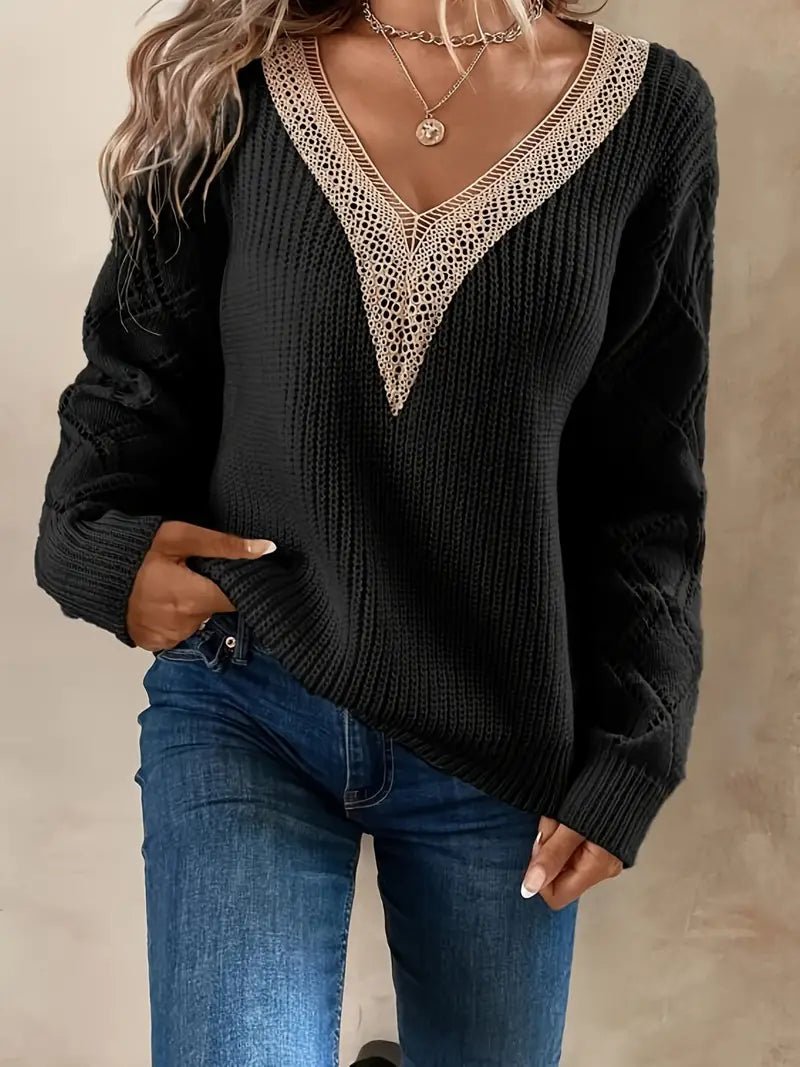 Khea V Neck Knitted Sweater