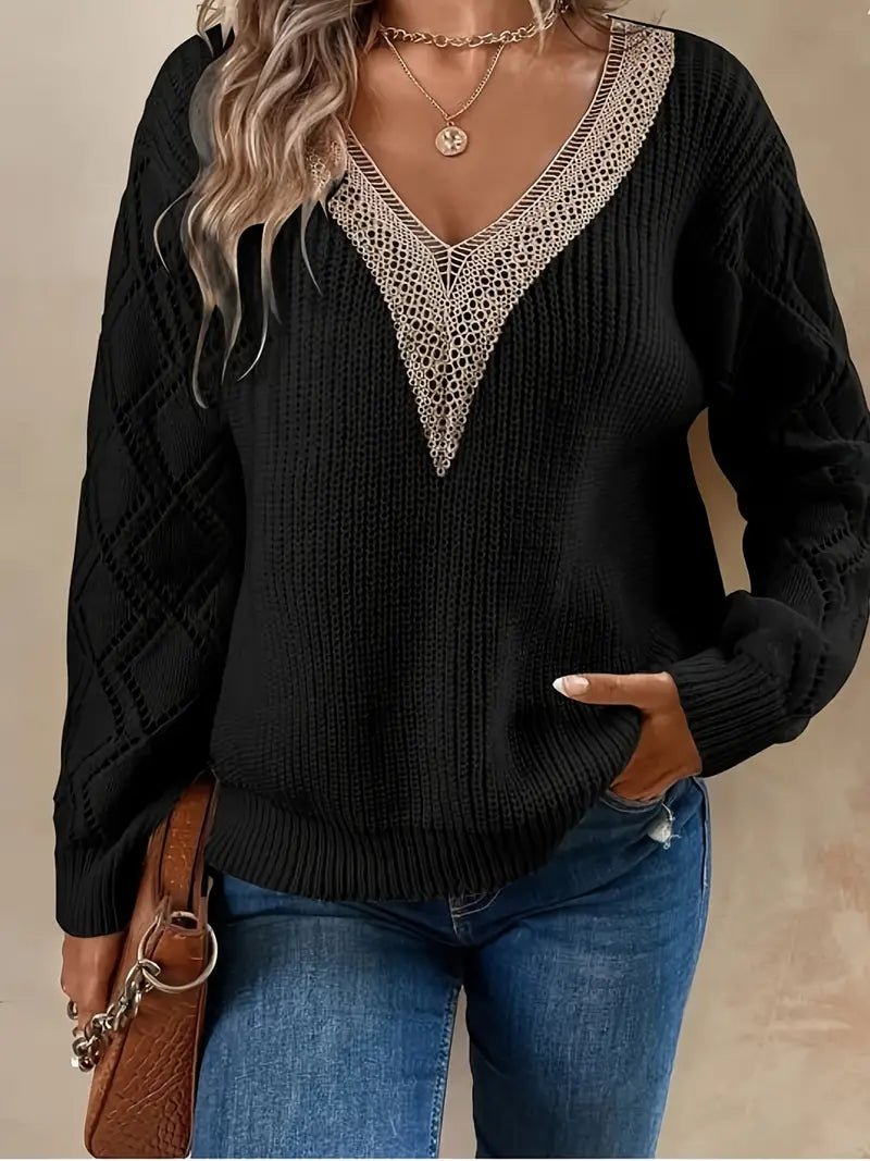 Khea V Neck Knitted Sweater