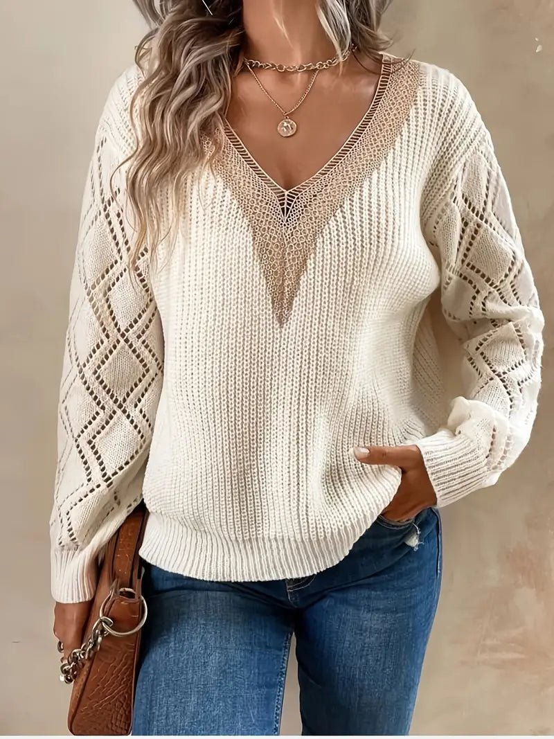 Khea V Neck Knitted Sweater