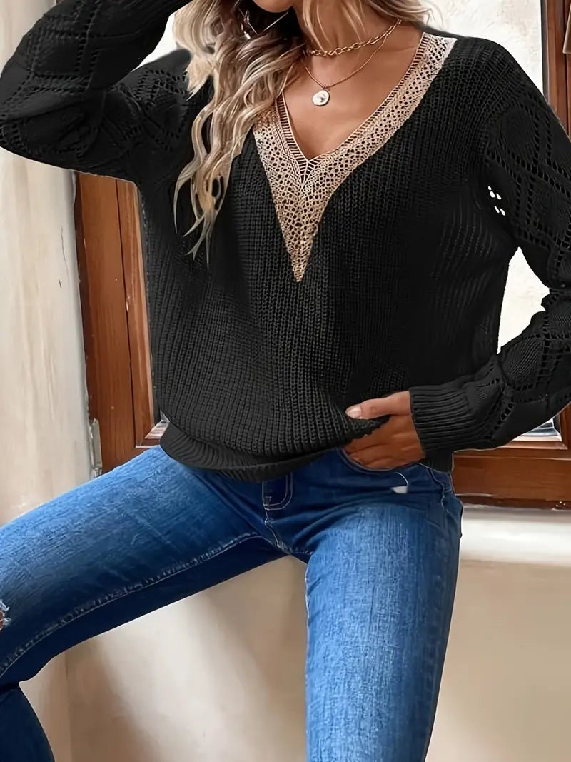 Khea V Neck Knitted Sweater